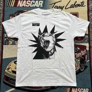 Punk Cat T Shirt Thinking Out Loud Screaming Graphic Tee White